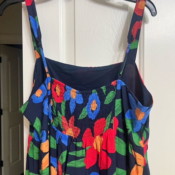 Skies Are Blue Floral Maxi Dress - Black, Red, Blue, Green - Picture 3 of 5